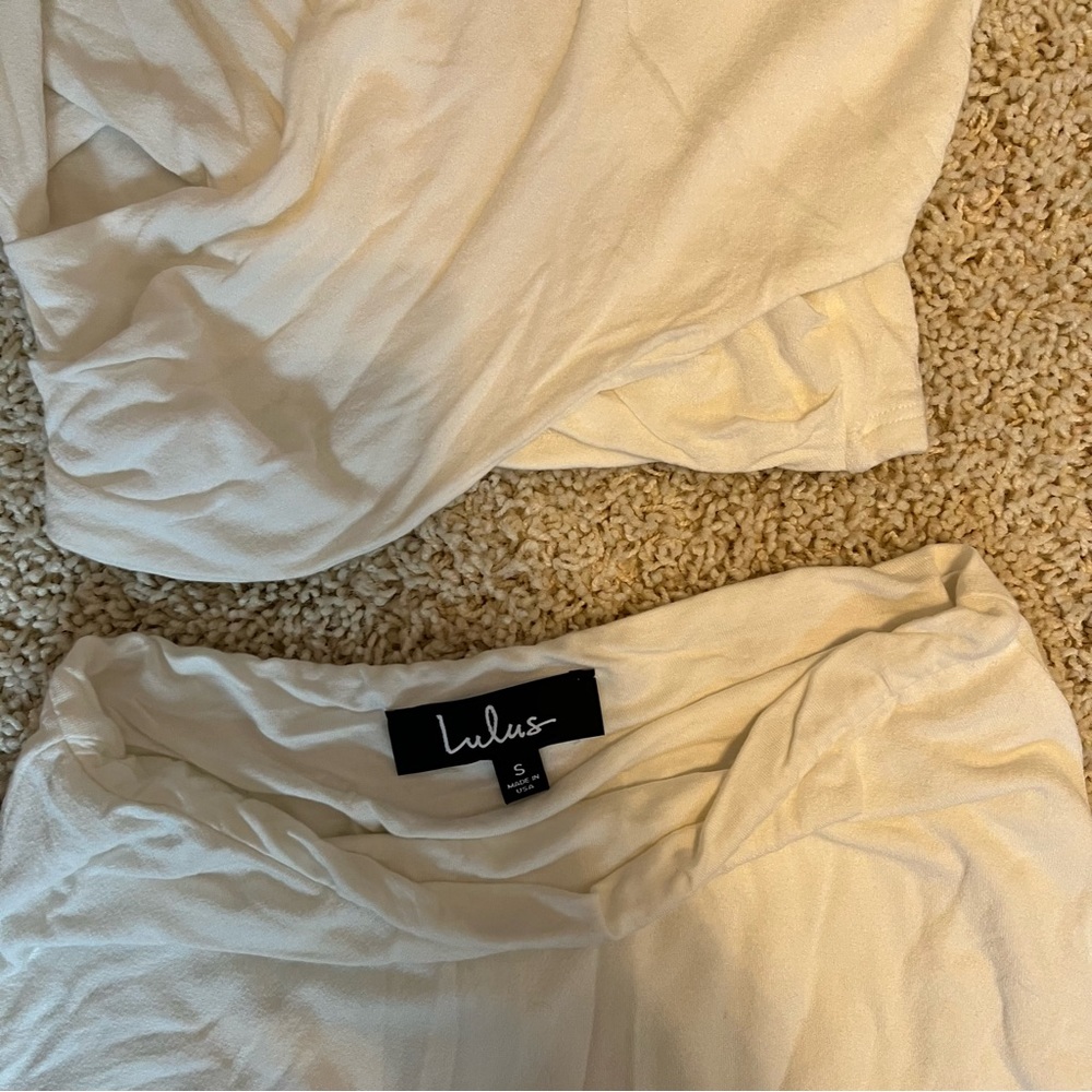 Lulus Cropped Shirt and Skirt - Picture 4 of 4